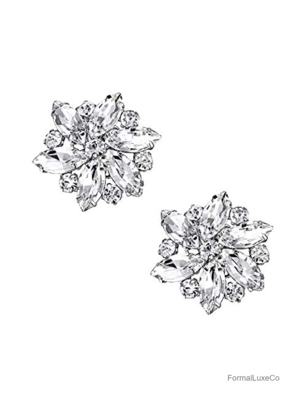 Crystal Rhinestone Shoe Clips Buckle Charms for Dress Hat